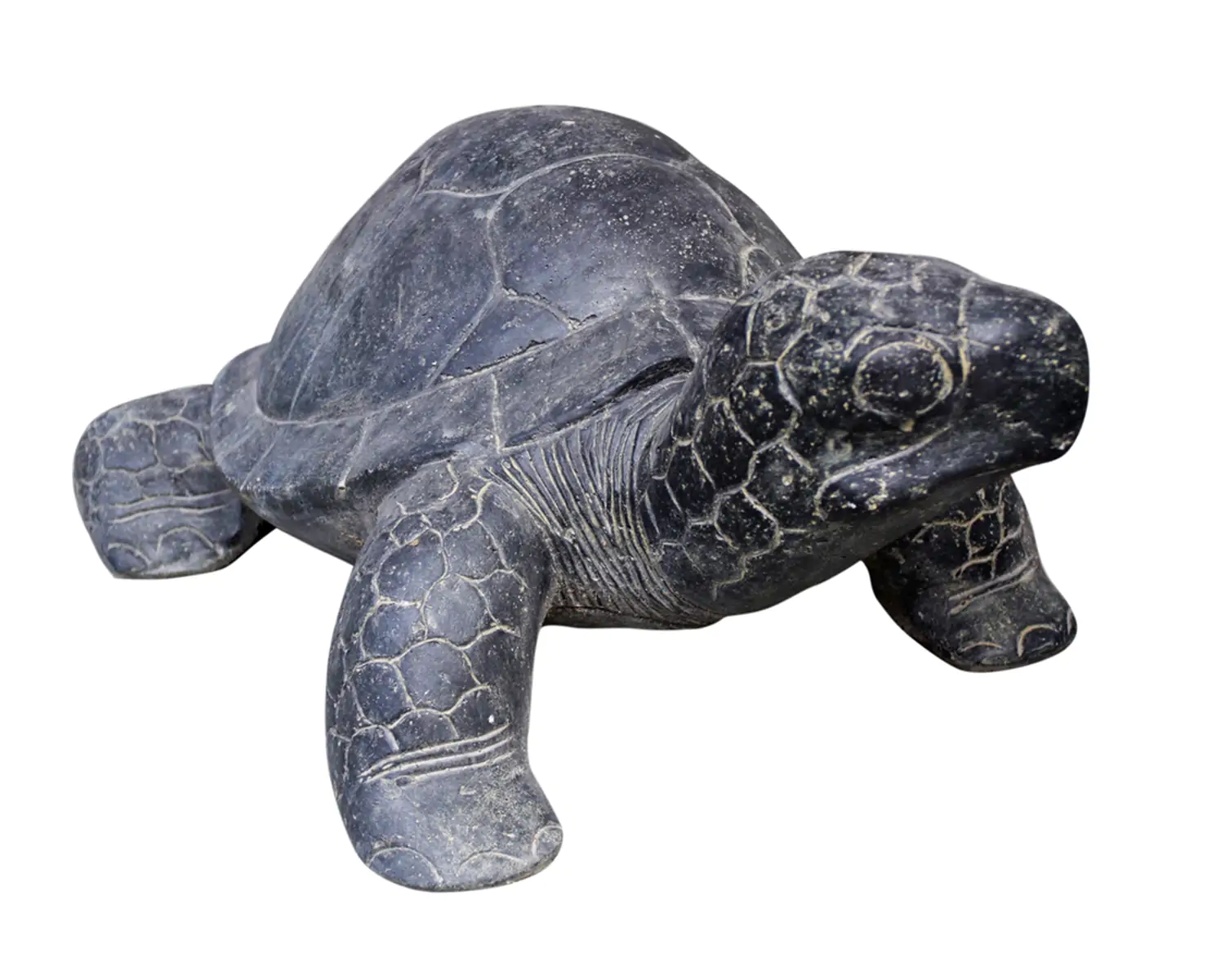  Product image 3 of the product “Turtle in size 60cm Length | Cast stone, handcrafted & coloured ”